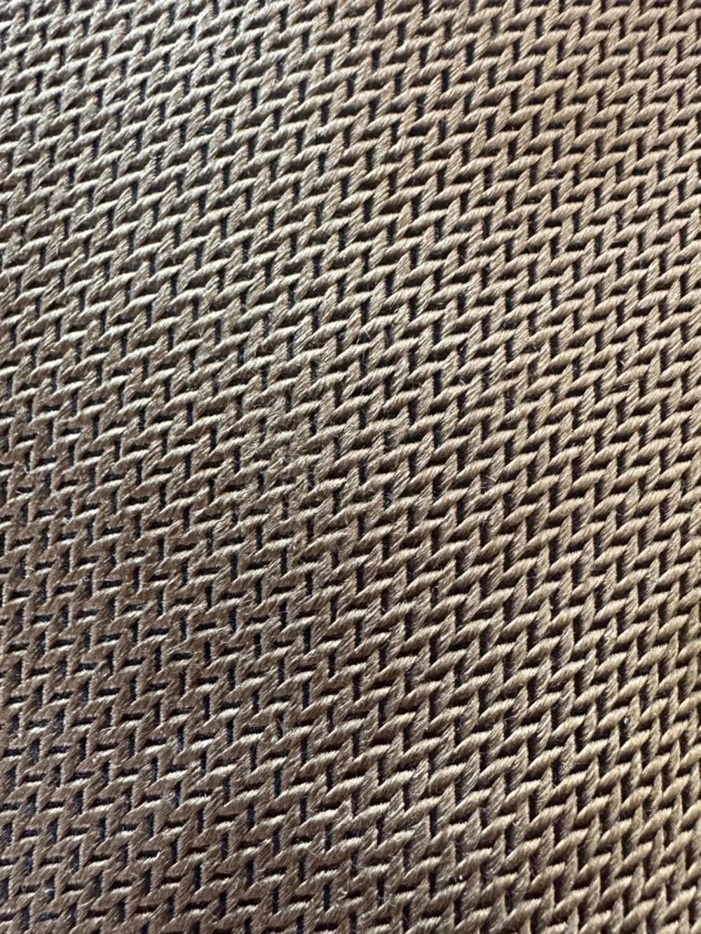 Loro Piana Tan Brown Woven Silk Tie